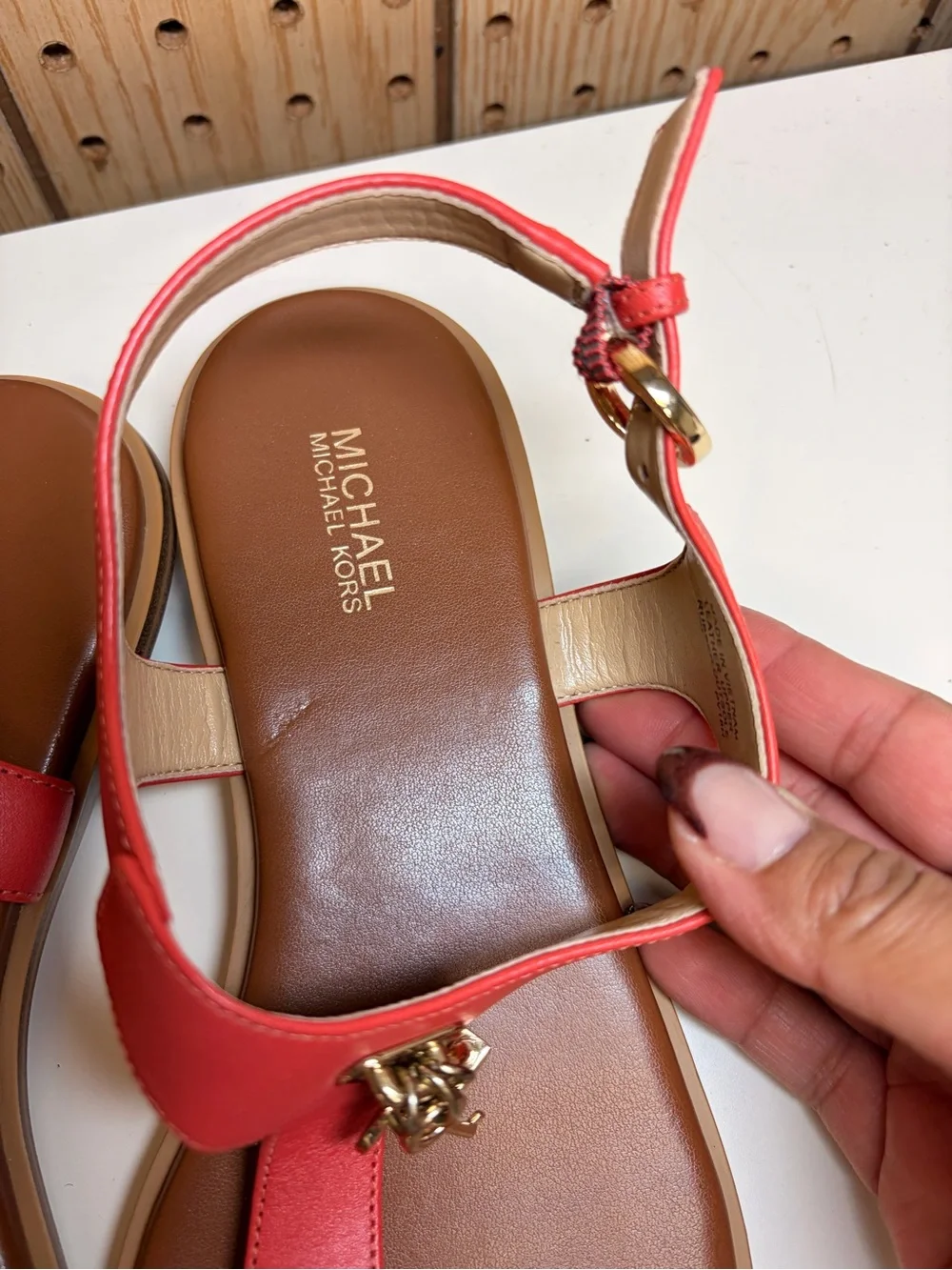 Michael Kors coral red